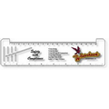 .040 Clear Plastic Logbook Ruler, Stock Shape (2.25"x8.5"), Spot Color